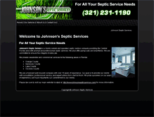 Tablet Screenshot of johnsonsepticservices.com